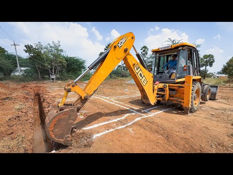 JCB 3DX small Bucket change to dig New Home Foundation near my Village | Jcb video