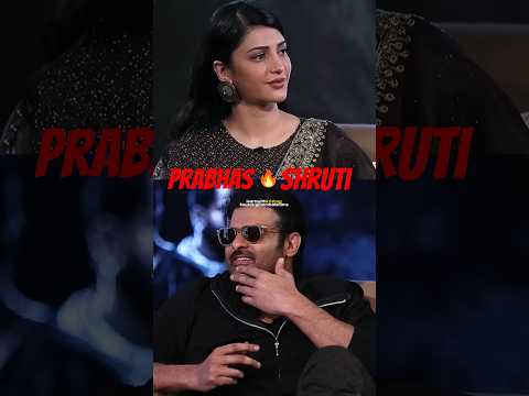 Prabhas 🔥 Asked Shruti Haasan About Her Makeup In Salaar | Prabhas Interview