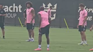Inter Miami de Messi en entrenamientos chase stadium 