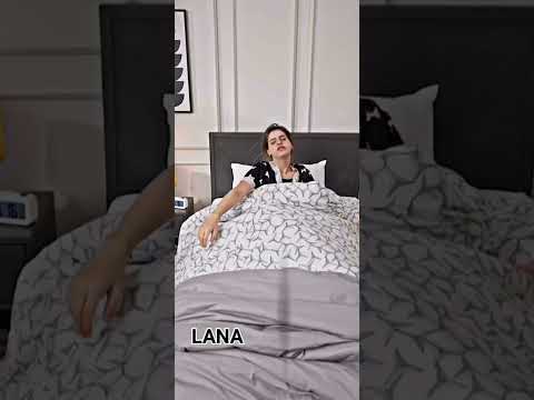 تصميم لانا ولين 😂🤍/وبعدين من قلت النوم😫 #لانا_محمد #لين_محمد