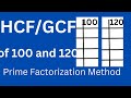 Finding HCF and Prime Factorization
