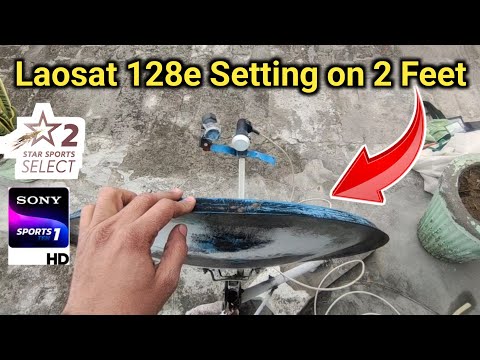 Laosat 128e Antenna Setting || Laosat Free To Air Channel List 2025