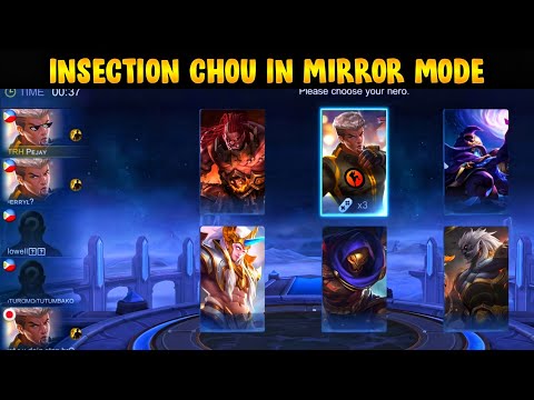 iNSECTiON PLAYED CHOU IN MIRROR MODE ? | MLBB