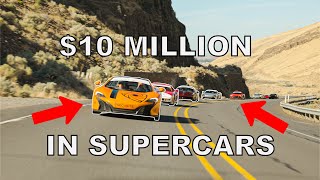 CANYON RUN IN SUPERCARS // RACE EXOTICS RALLY (Day 2)