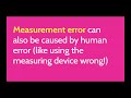 Exploring Measurement and Percent Error in 7th Grade Math