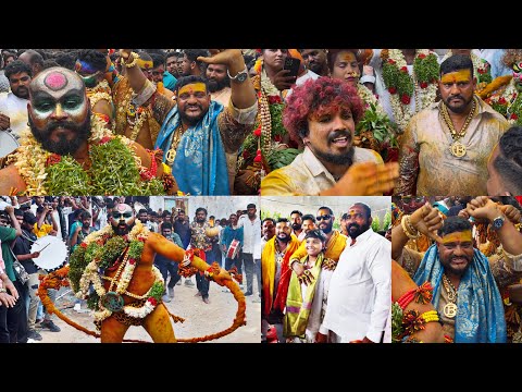 GOLCONDA BADRI YADAV ANNA BONALU JATARA 2025 || 100 POTHRAJ’S || 2025 GOLCONDA BONALU