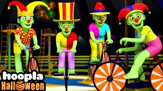 Funny Zombies Bicycle Circus Show + More Zombie Songs For Kids | Hoopla Halloween
