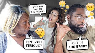 I TOLD MY JAMAICAN MOM TO SIT IN THE BACKSEAT SO MY WIFE CAN SIT IN THE FRONT *BAD IDEA*