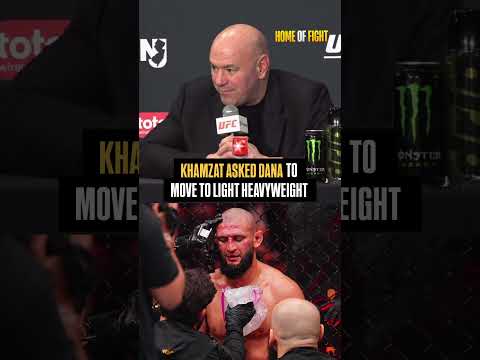 🚨 Dana White says Khamzat Chimaev approached him asking to move up in weight #ufc328