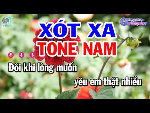 Karaoke Xót Xa Tone Nam Em | Nhạc Sống Phối Mới || Karaoke Đồng Sen
