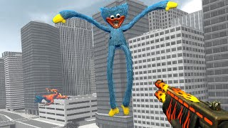 SCARY HUGGY WUGGY FROM POPPY PLAYTIME 3 KEEP THE CITY AT BAY #1 - GARRY`S MOD
