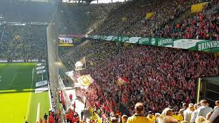 Borussia Dortmund - Mainz 05 1:2 Schlusspfiff und Mainzer Jubel