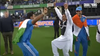 Rishabh pant and shubham gill father dance after winning tha Champion trophy #vural #winning moment