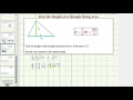 Triangle Area and Height Calculations