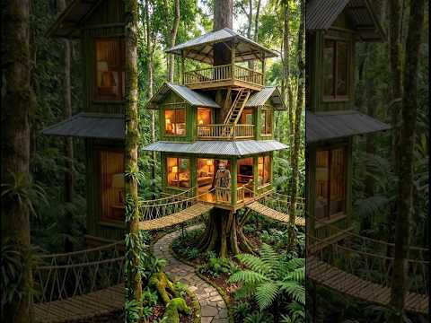This Bamboo Forest Treehouse is Absolutely Genius #satisfying #construction #diy