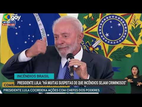 Incêndios Brasil | Presidente Lula: "há muitas suspeitas de que incêndios sejam criminosos."