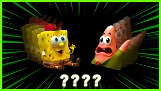 109 SpongeBob Patrick 3D Classic 🔊 "Candy!!" 🔊 Sound Variations in 538 Seconds
