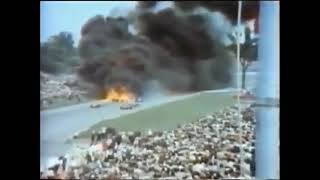 Joey Edward Adams and William Flintwood AKA James Farrimond collide and die during the 1964 Indy 500