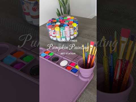 Painting Pumpkins Art Station Restock 🎨🎃 #pumpkinpainting #pumpkinpaintingideas #amazonfinds