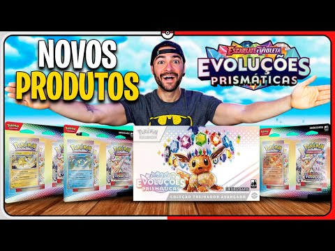 TODOS NOVOS PRODUTOS de CARTAS POKÉMON TCG EVOLUÇÕES PRISMÁTICAS