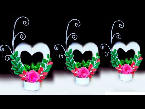 Diy home decoration beautiful flower bouquet making with paper / diy flower bouquet