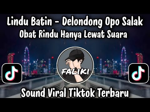 LINDU BATIN - OBAT RINDU HANYA LEWAT SUARA - DELONDONG OPO SALAK / SOUND VIRAL TIKTOK TERBARU 2026