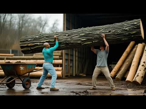 Unbelievable Log Creations:  This Guy's Woodworking Skills Are Off the Charts!