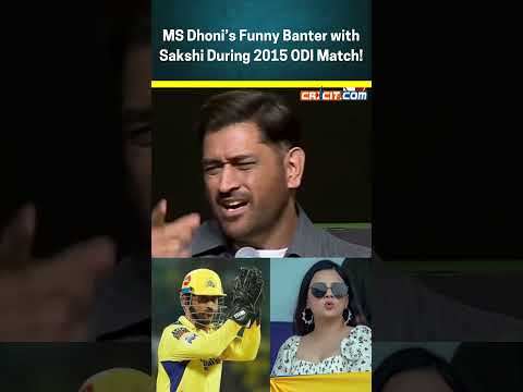 MS Dhoni’s Funny Banter with Sakshi During 2015 ODI Match!