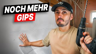 Gipskarton an der DACHSCHRÄGE– klappt das?🔨 | Wohnungsprojekt #9