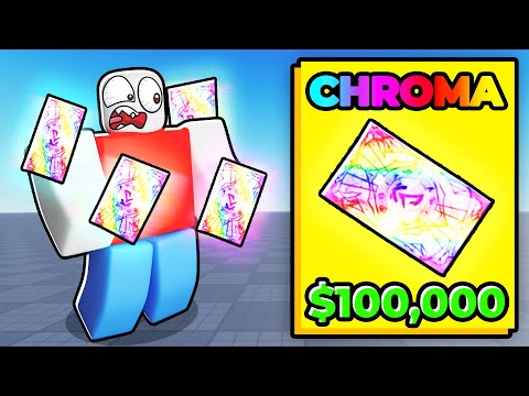 Spending $100,000 For The NEW CHROMA CARDS FINISHER In Blade Ball..