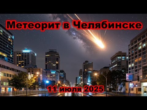 Челябинский метеорит Невероятные кадры ночной вспышки