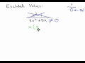 Excluded Values in Rational Expressions