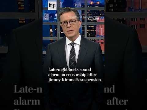 Late-night hosts react to Jimmy Kimmel’s suspension