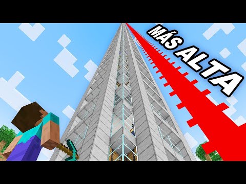 Construí la base más alta del mundo en Minecraft