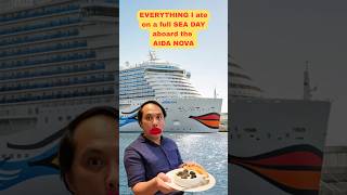 🐌🥖EVERYTHING I ate on a full SEA DAY aboard the AIDA Nova #cruiseship #food #aidamomente #aidanova