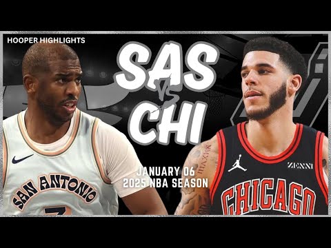 San Antonio Spurs vs Chicago Bulls Full Game Highlights | Jan 6 | 2025 NBA Season