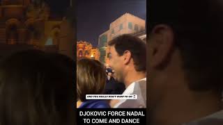 Djokovic Force Rafael Nadal To Dance Six Kings Slam 2024 #tennis #shorts #sinxkingsslam