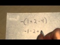 Distributing Negatives in Mathematics