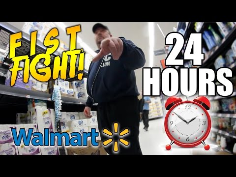 24 HOUR CHALLENGE IN WALMART (GONE WRONG!)