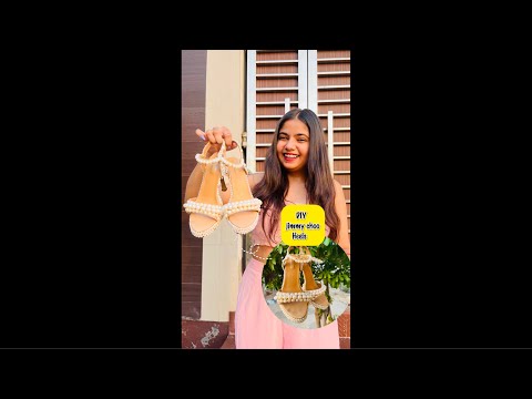 DIY old heels into jimmy choo😱 #diy #jimmychoo #heels #shorts #youtubeshorts @itspriyanjalisingh