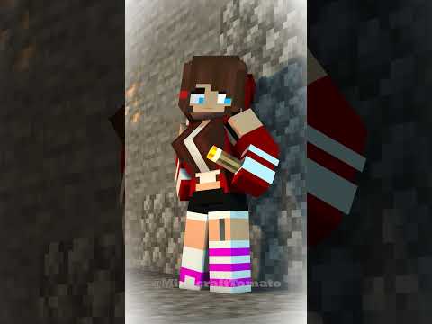 JJ's sister love's cave mining - MAIZEN Minecraft Animation #shorts  #minecraftanimation  #minecraft