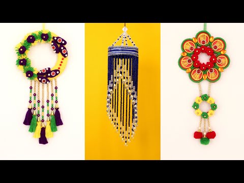 Creative Wall Hanging Craft Ideas || Easy Woolen Wall Hanging Out of Wool and Bangles