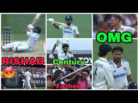 Rishab "Apni Galti Se hua" OUT - Reddy Ne Century Lagaya - India Ko Bachaya - IND vs AUS 4 Test.