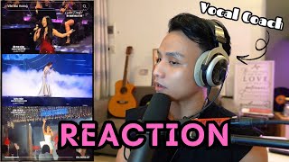 Vocal Coach Reaction | Hương Tràm - Văn Mai Hương - Lâm Bảo Ngọc | My Heart Will Go On.