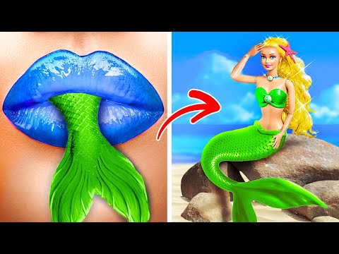 INCROYABLE ! 🌊 Ma BARBIE DEVIENT UNE MERVEILLEUSE SIRÈNE 🧜‍♀️😂