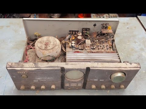 Old Rusty Serious Damage Amplifier Restoration //  Restore And Upgrade Power Stereo Amplifier