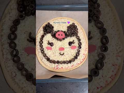 Kuromi pizza!! 💜 #fyp #youtubeshorts #shorts #diy #pizza #hellokitty