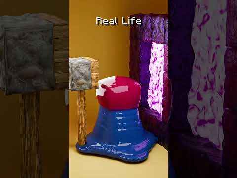 Minecraft Vs Real Life in the Nether 🔥🔥🔥