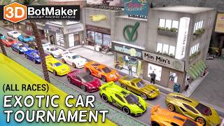 Exotic Super Car Tournament (ALL RACES) Diecast Racing