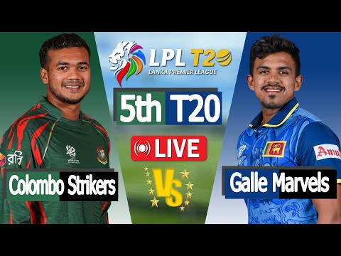 LPL live | Live cricket match today | CS vs GM live | Galle Marvels vs Colombo Strikers 5th Match |